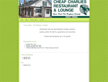 Tablet Screenshot of cheapcharliesrestaurant.com